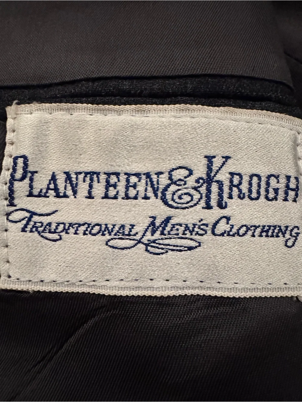 Planteen & Krogh Men's Charcoal Gray Wool Blazer - Size 38S  b16
